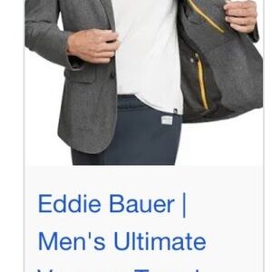 Eddie Bauer Men's Classic Gray Blazer
